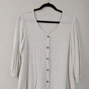 Cut Loose Lightweight Shirt Overshirt/Blouse, Size L